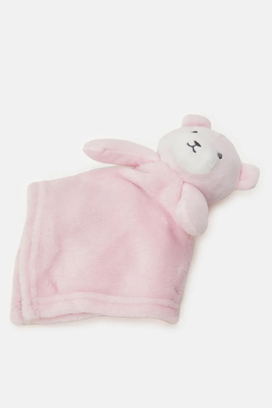 Pink Teddy Toy Blanket Set (2 Piece)