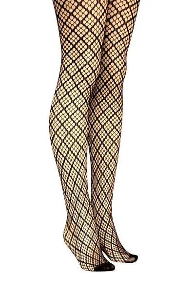 Plaid Checker Fishnet Tights