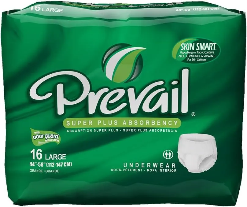 Prevail Super Plus Underwear Large 1600ml 112-147cm (Packet 16)