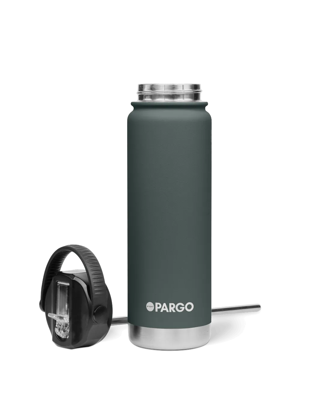 Project Pargo 750mL Insulated Bottle w/ Straw Lid - BBQ Charcoal