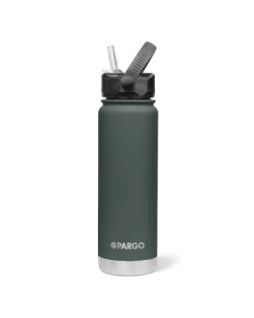 Project Pargo 750mL Insulated Bottle w/ Straw Lid - BBQ Charcoal