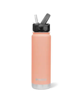 Project Pargo 750mL Insulated Bottle w/ Straw Lid - Coral Pink