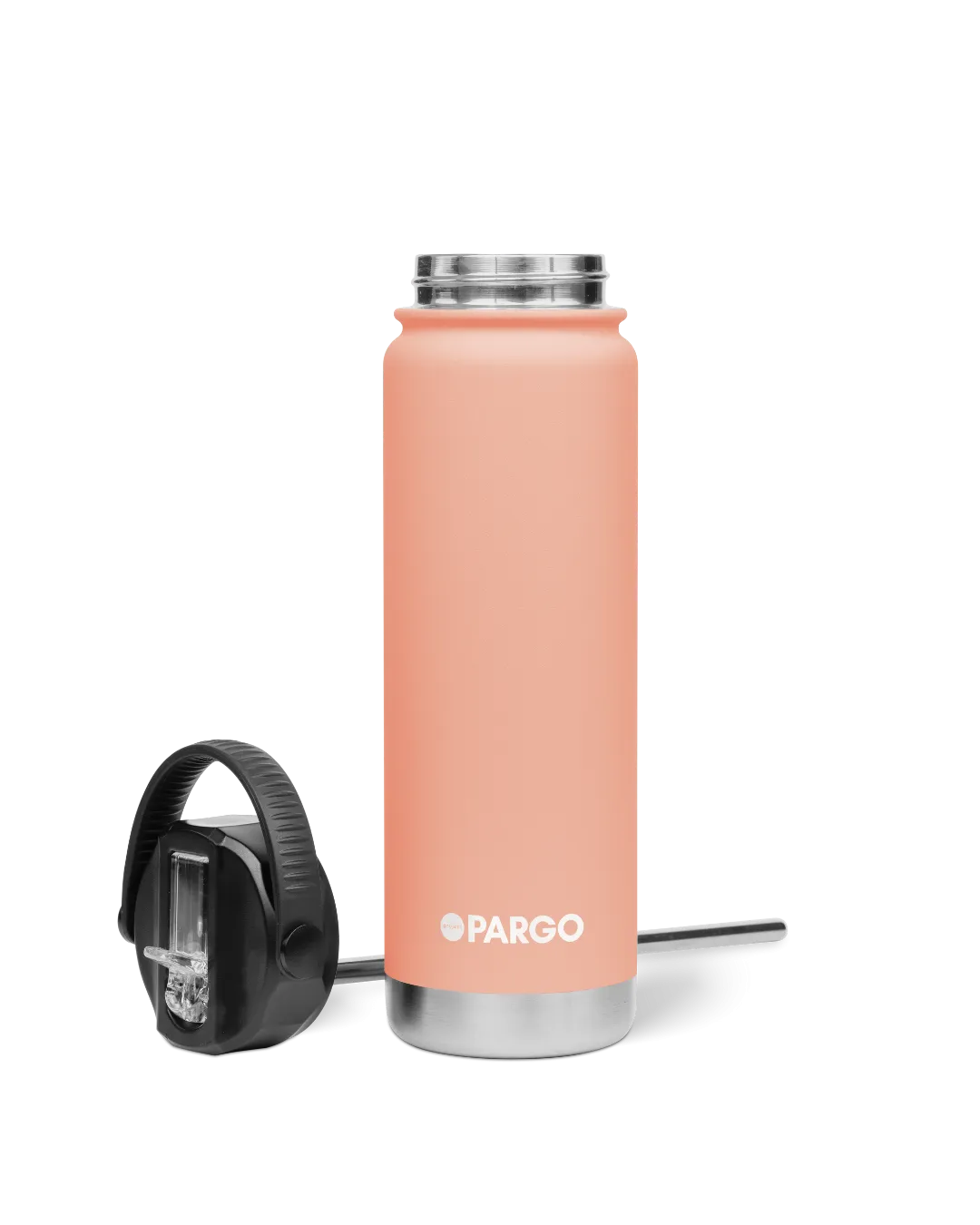 Project Pargo 750mL Insulated Bottle w/ Straw Lid - Coral Pink