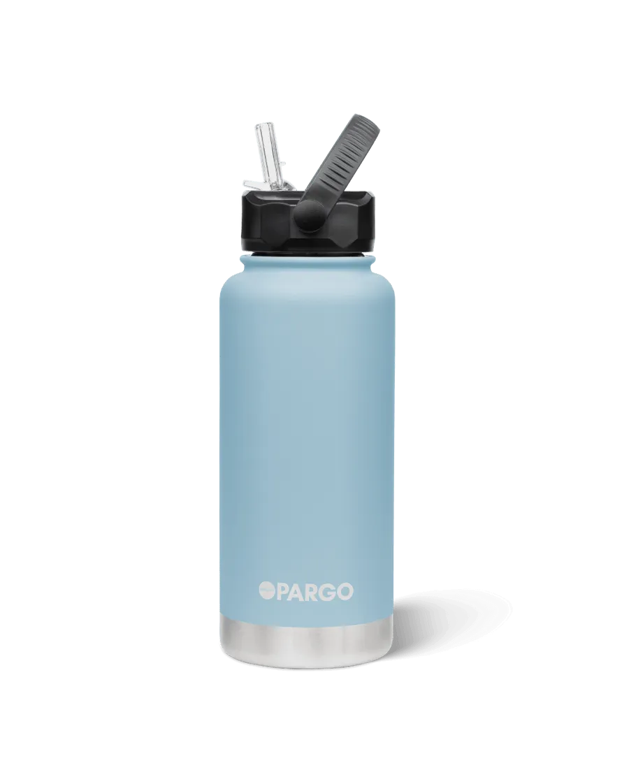 Project Pargo 950mL Insulated Bottle w/ Straw Lid - Bay Blue