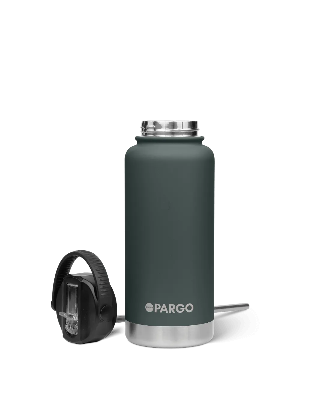 Project Pargo 950mL Insulated Bottle w/ Straw Lid - BBQ Charcoal