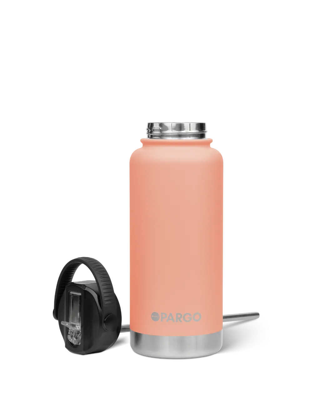 Project Pargo 950mL Insulated Bottle w/ Straw Lid - Coral Pink