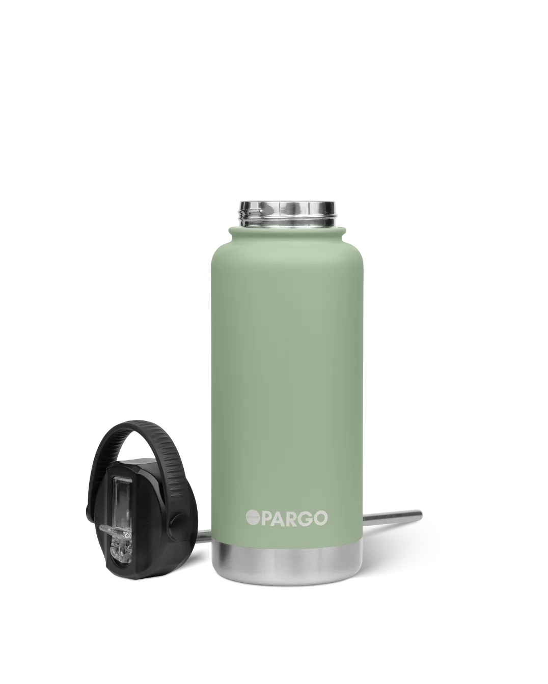 Project Pargo 950mL Insulated Bottle w/ Straw Lid - Eucalypt Green