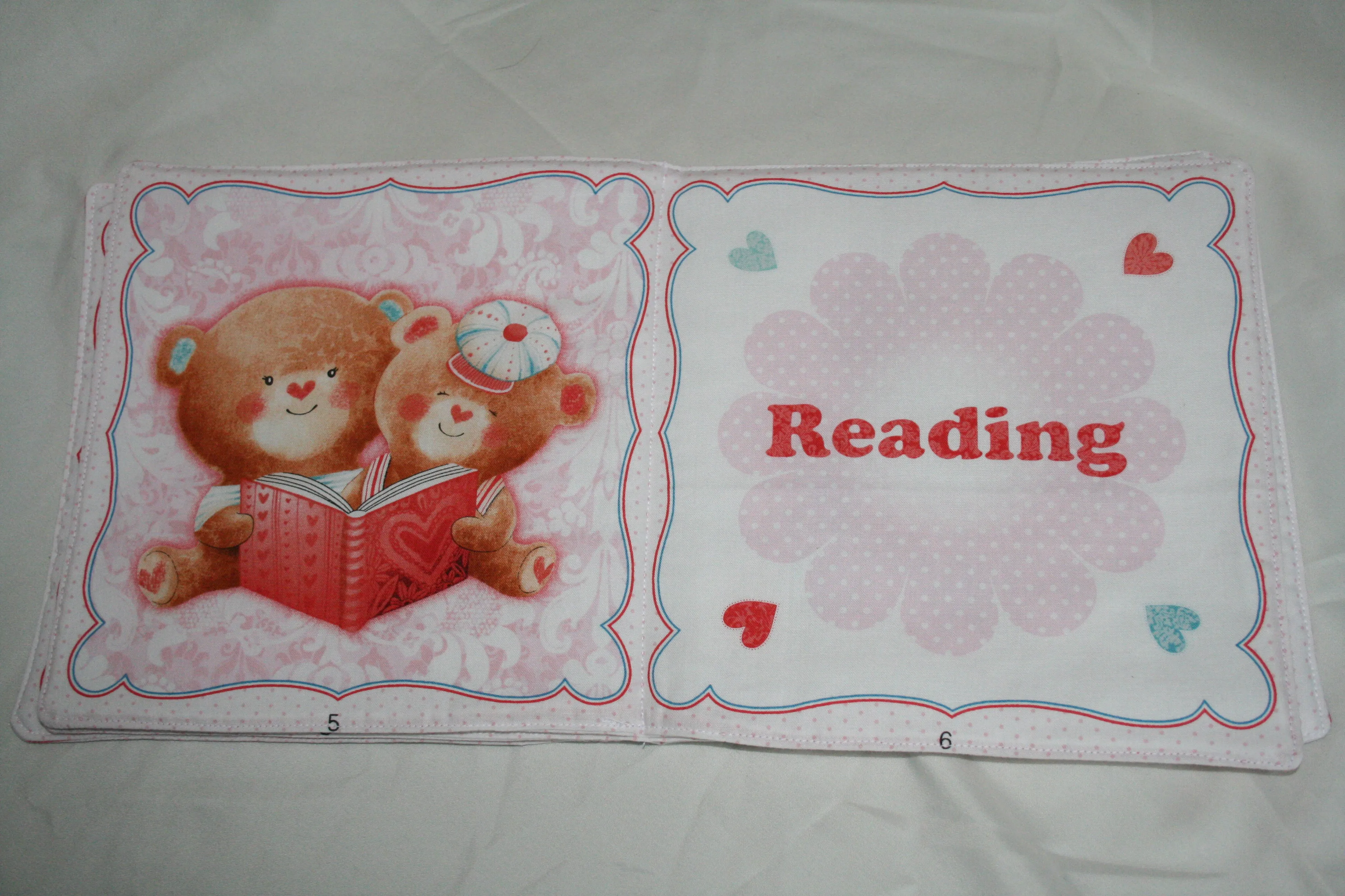 Puffy Teddy Children's Quilted Cloth Book