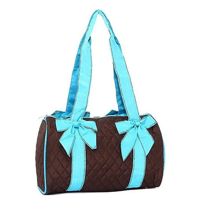 QS701 Quilted Solid Small Duffel Bag