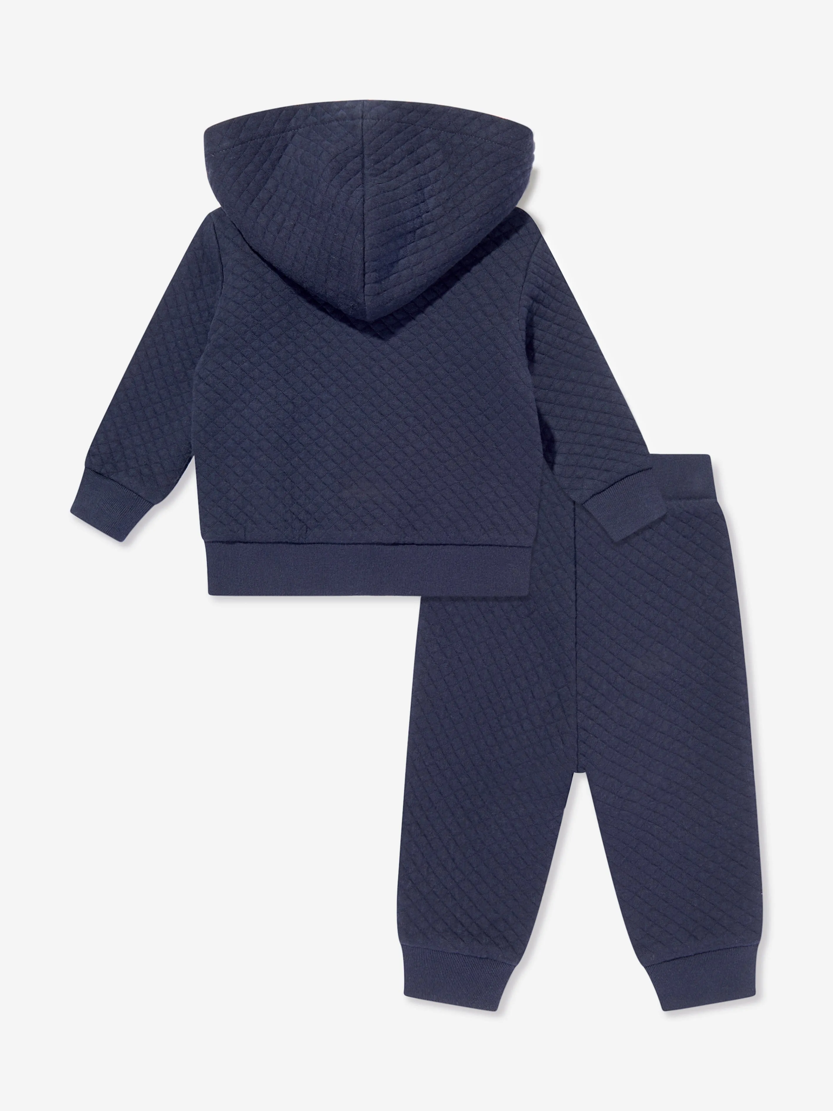 Ralph Lauren Baby Boys Quilted Bear Tracksuit in Navy