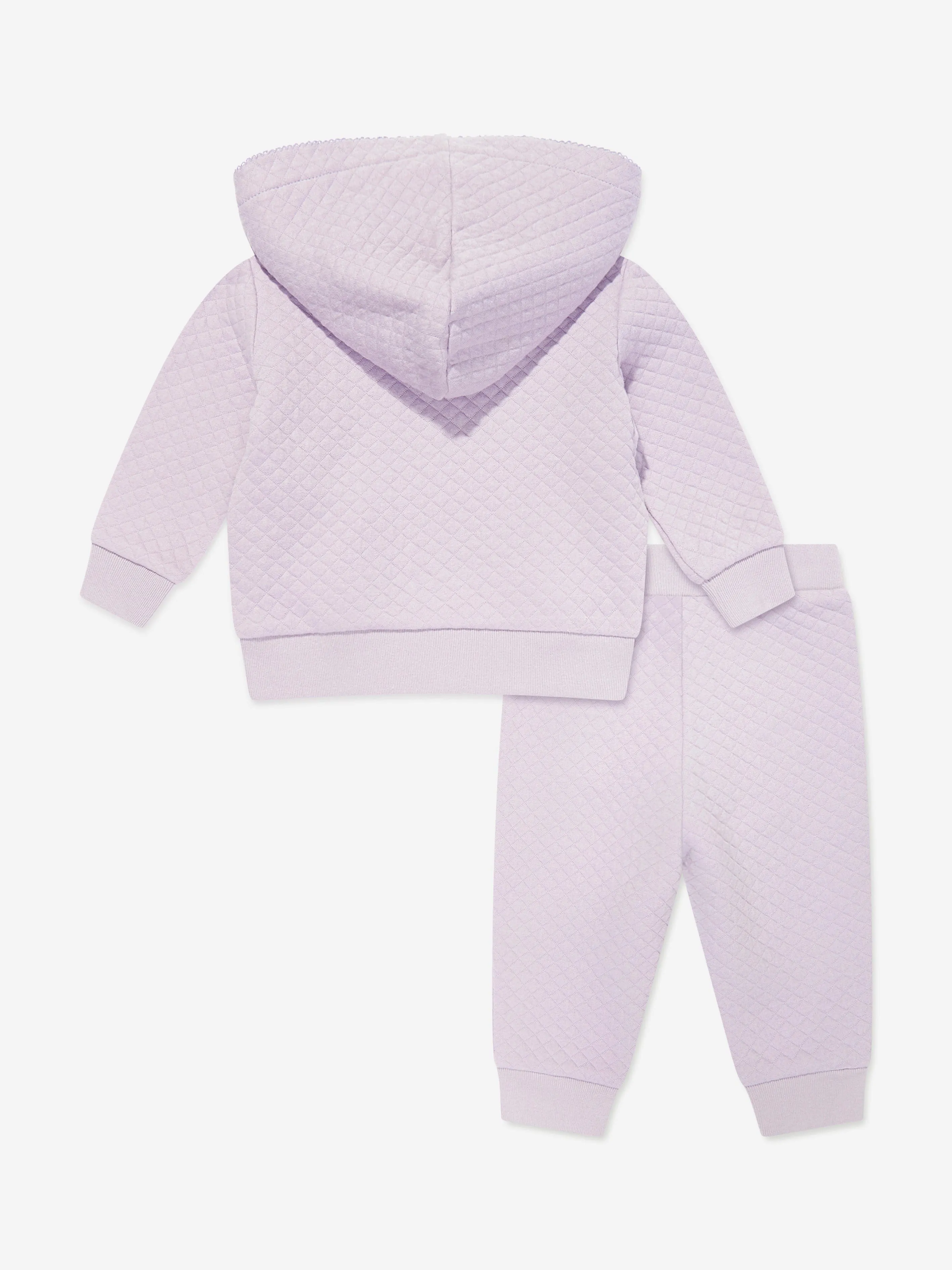 Ralph Lauren Baby Girls Quilted Tracksuit in Purple