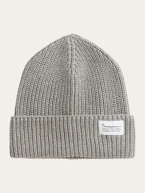 Rib hat - GOTS/Vegan - Grey Melange