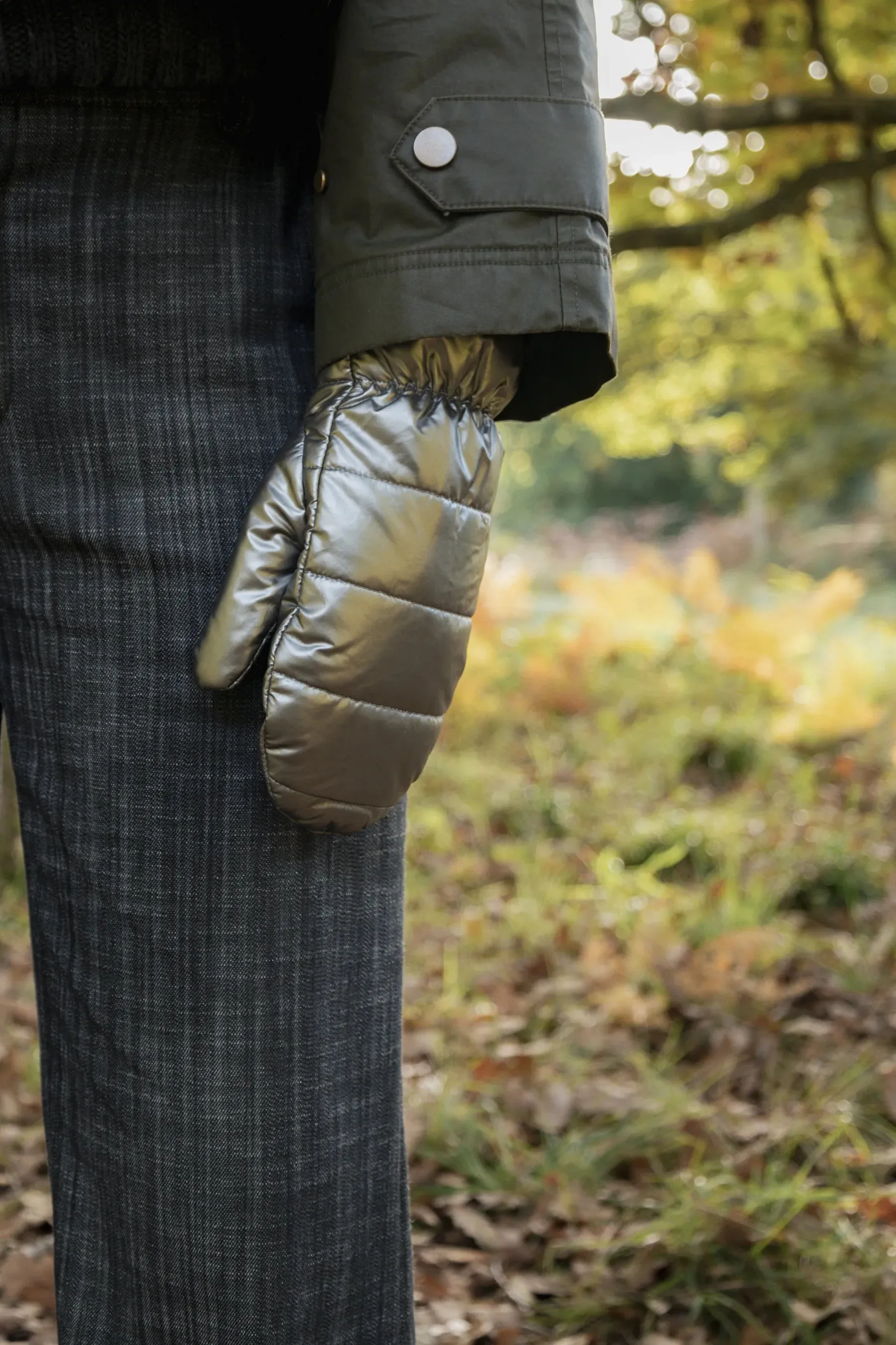 Rosalin Mittens Gun Metal