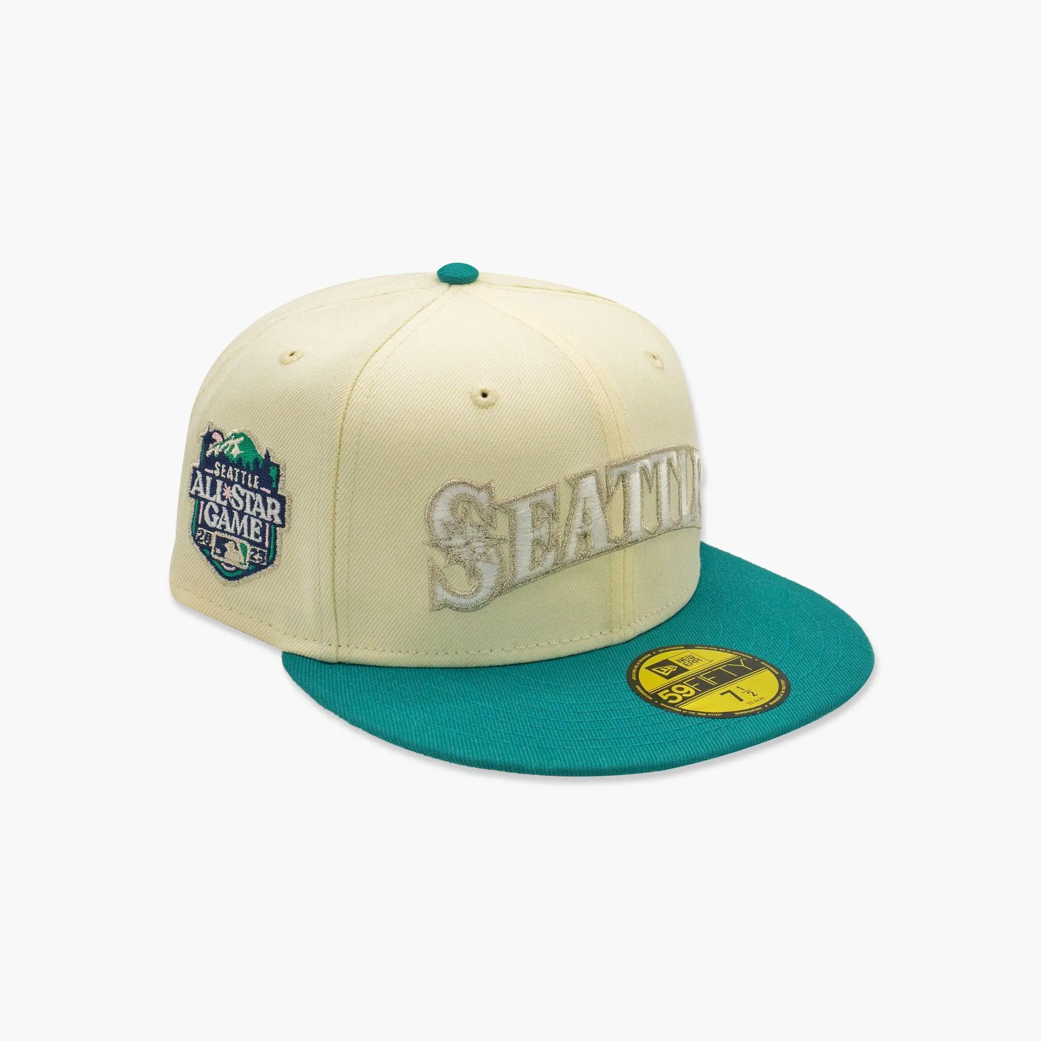 Seattle Mariners 2023 All-Star Game Northwest Green Pink Brim Fitted Hat