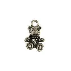 Silver Teddy Bear Charm