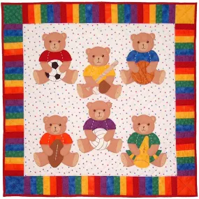 Sports Bears Quilt Pattern SCN-2032 - Paper Pattern