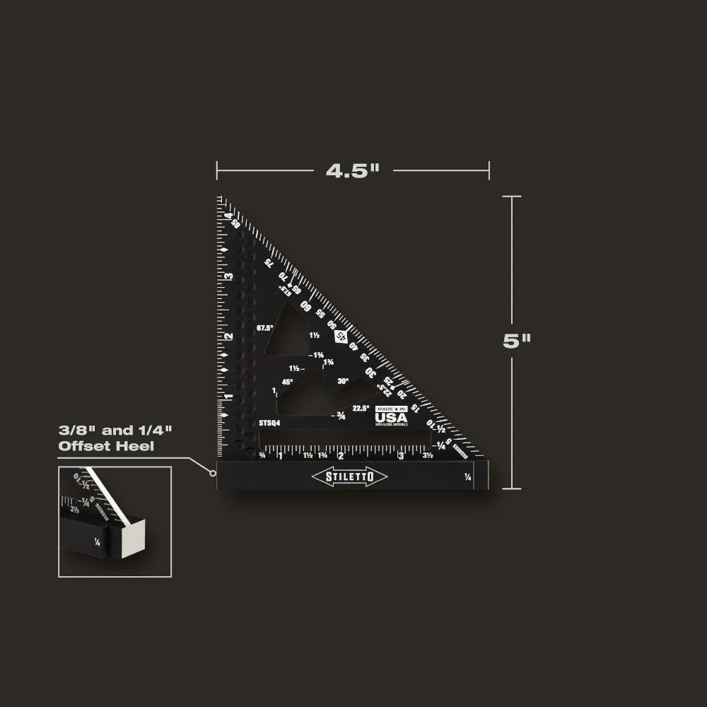 Square - Milwaukee STILETTO® 4-1/2" Trim Square, STSQ4