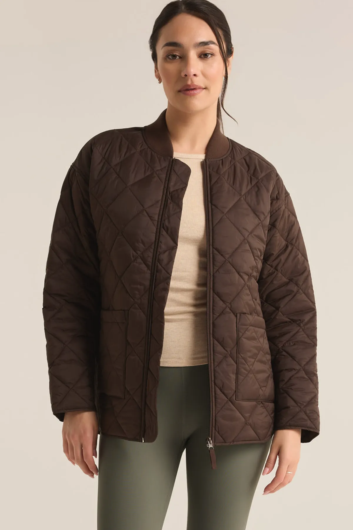 Sunrise Quilted Bomber Jacket