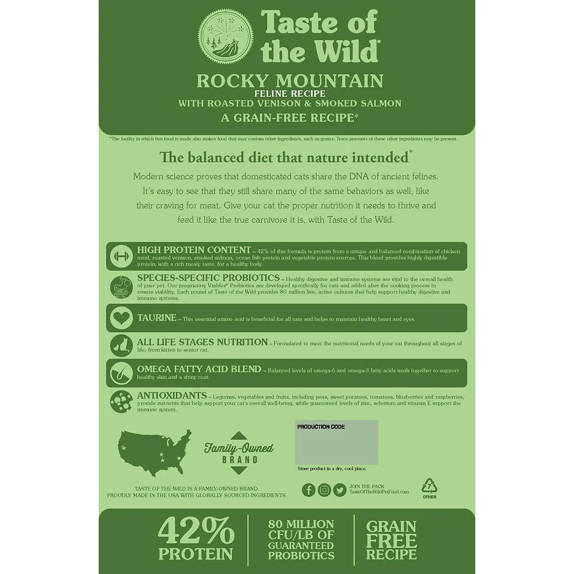 Taste of the Wild Grain-Free Dry Cat Food