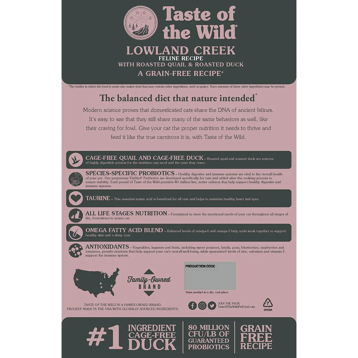 Taste of the Wild Grain-Free Dry Cat Food