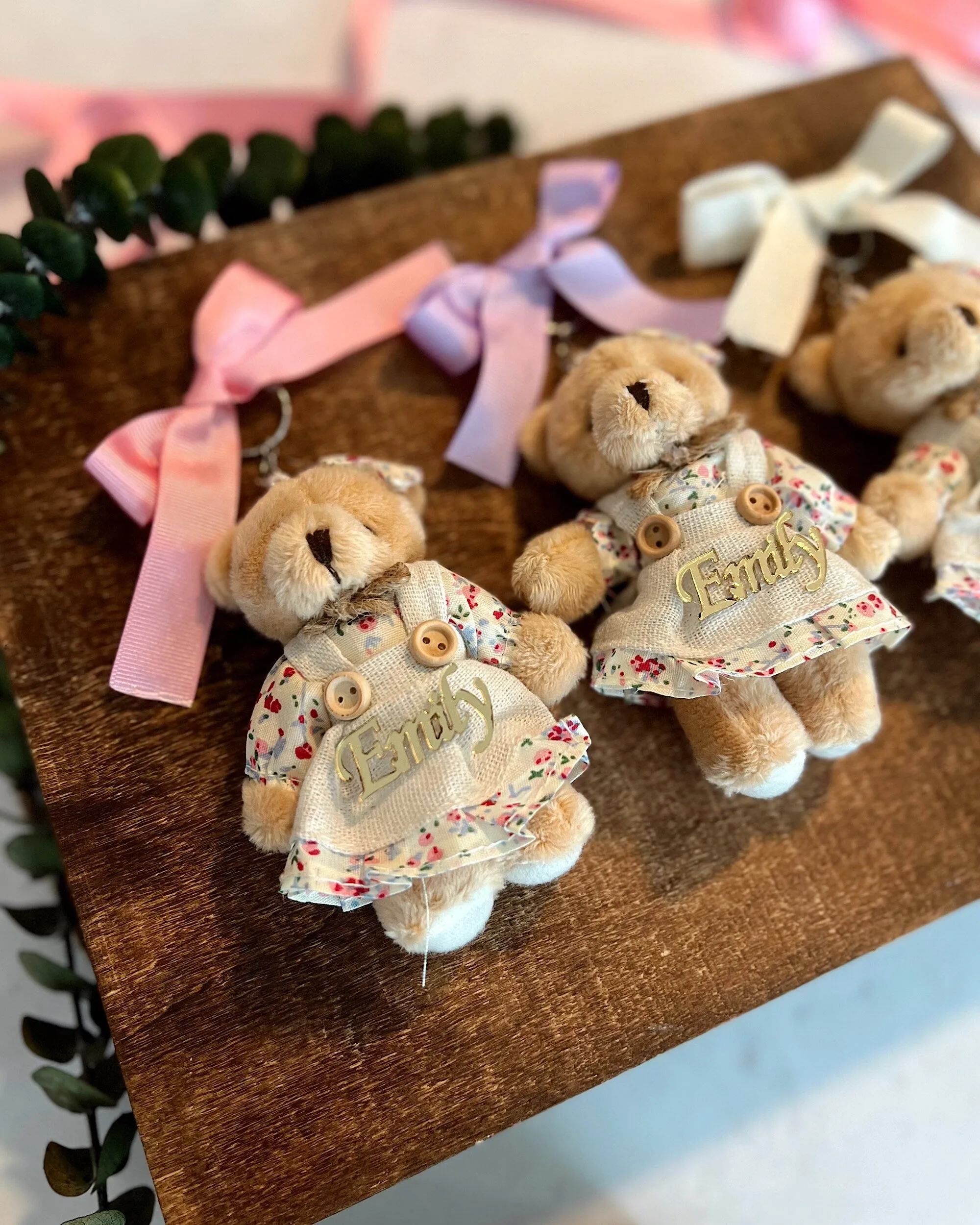 Teddy Bear Keychain Baby Shower Favors - Uniq Favors