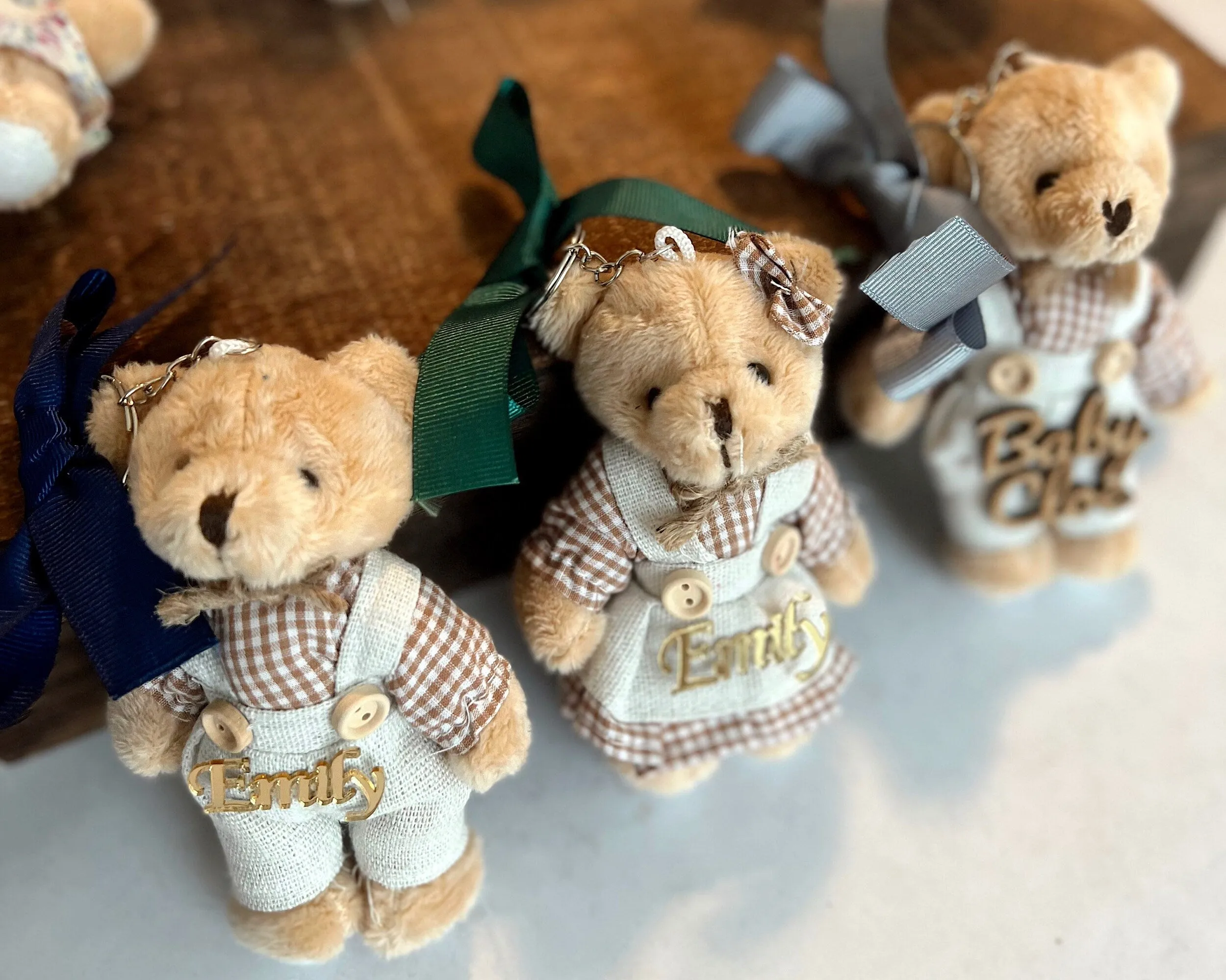 Teddy Bear Keychain Baby Shower Favors - Uniq Favors