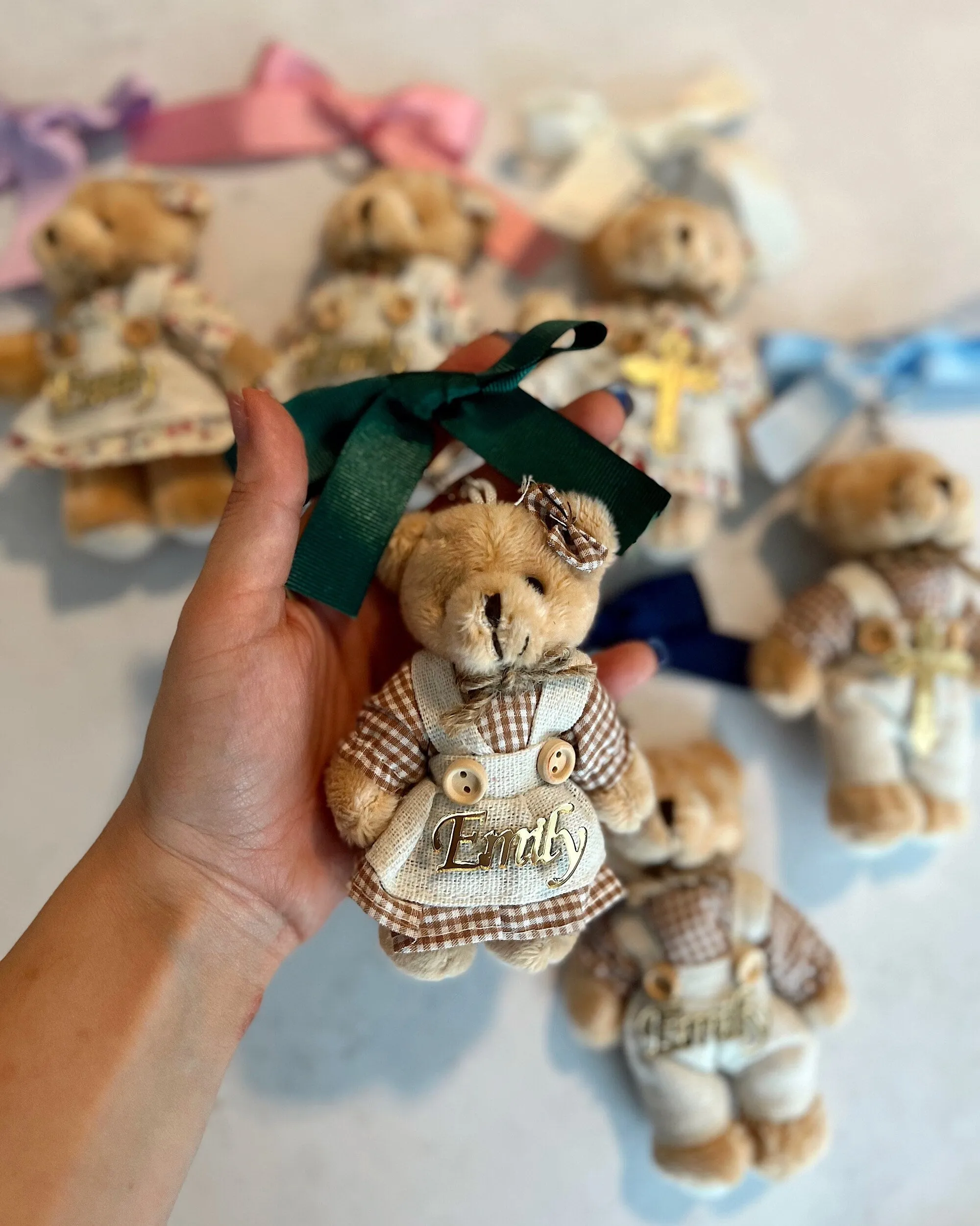 Teddy Bear Keychain Baby Shower Favors - Uniq Favors