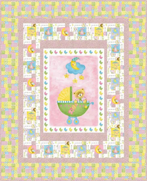 Teddy Bear Twist Quilt Pattern LOB-130w  - Wholesale Product