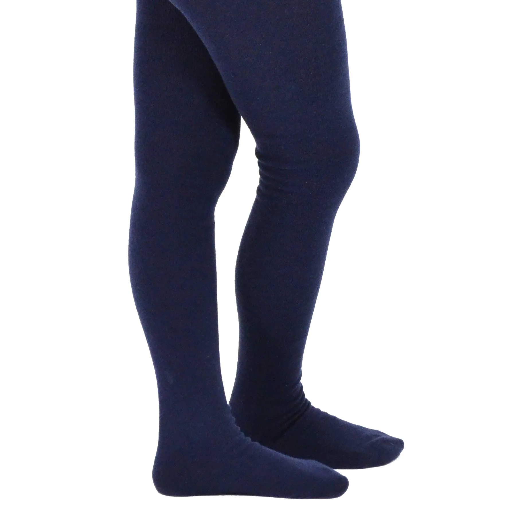 TeeHee Socks Kid's Casual Cotton Tights Navy 3-Pack (T1565)