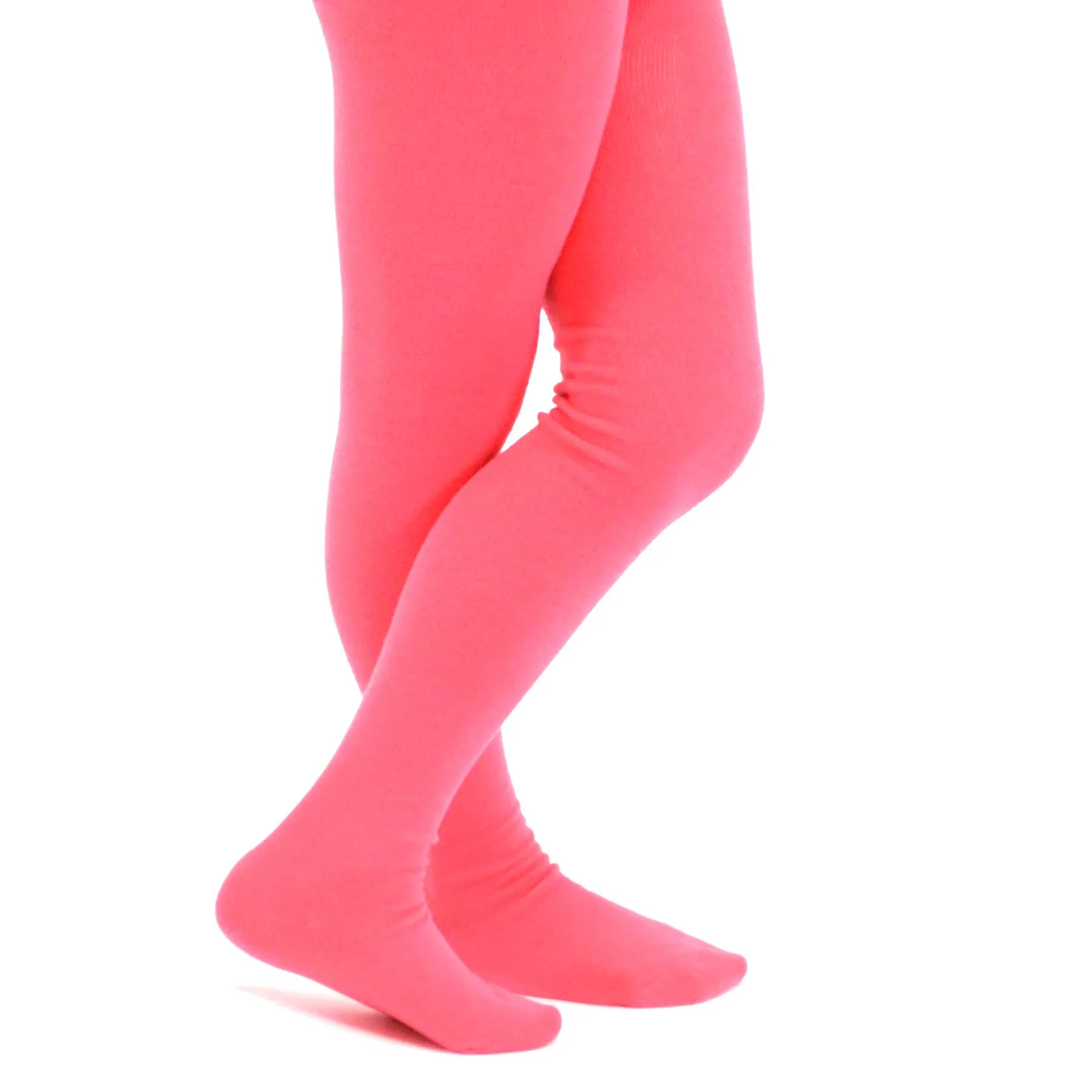 TeeHee Socks Kid's Casual Cotton Tights Pink, Blue, Hot Pink 3-Pack (T1565)