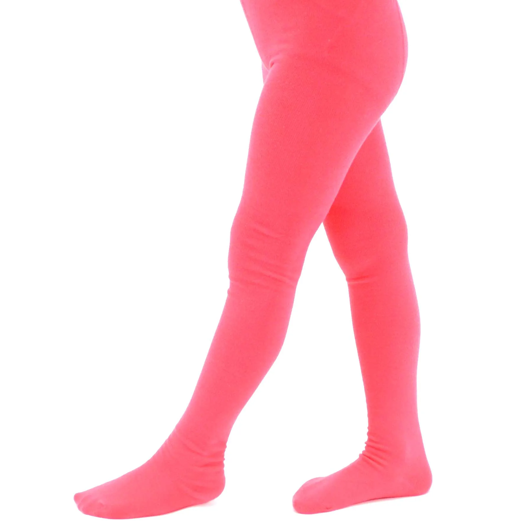 TeeHee Socks Kid's Casual Cotton Tights Pink, Blue, Hot Pink 3-Pack (T1565)