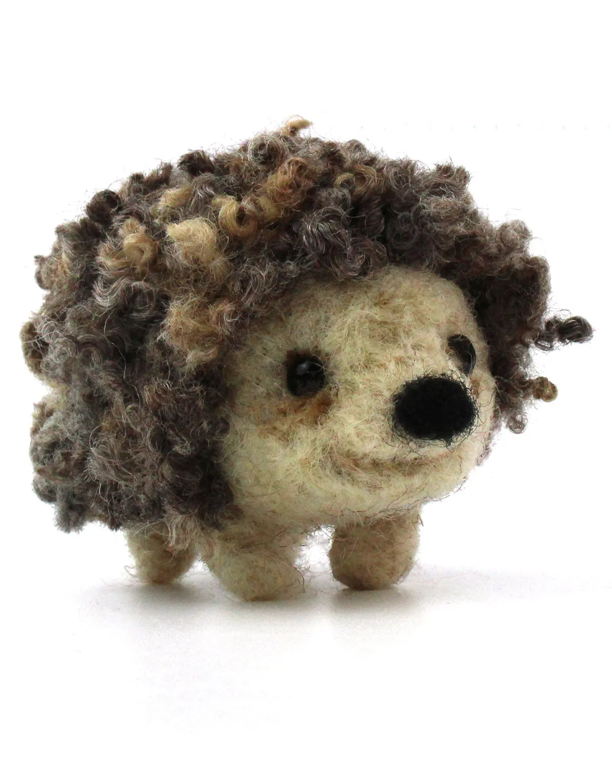 The Makerss - Small Curly Hedgehog Needle Felt Kit