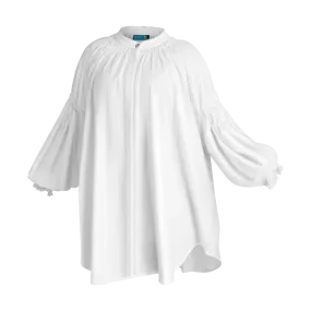 THE STROMBUS BANDED TUNIC-WHITE