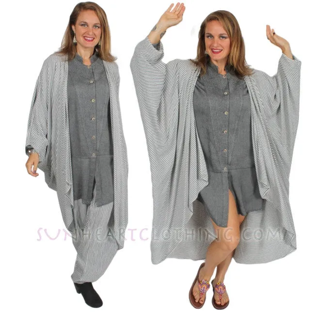 Tienda ho Palms Batwing Coat Moroccan Cotton Sml-8x  