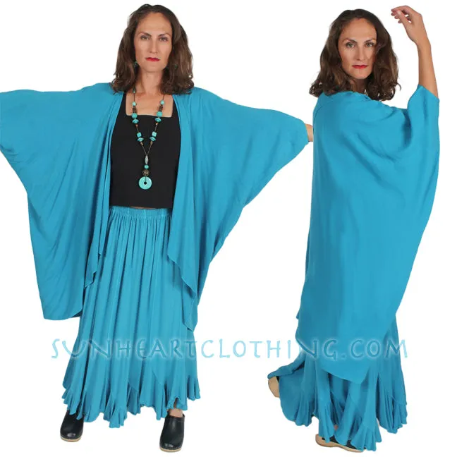 Tienda ho Palms Batwing Coat Moroccan Cotton Sml-8x  