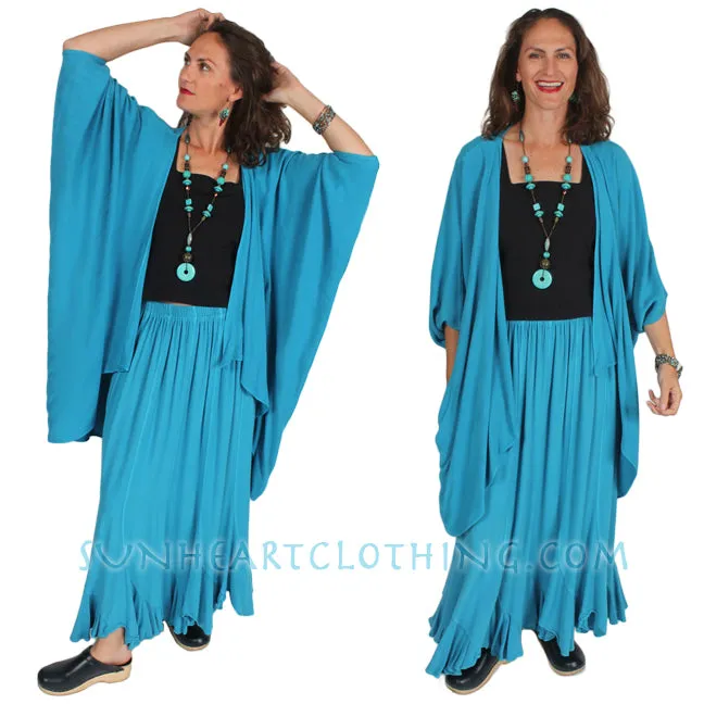 Tienda ho Palms Batwing Coat Moroccan Cotton Sml-8x  