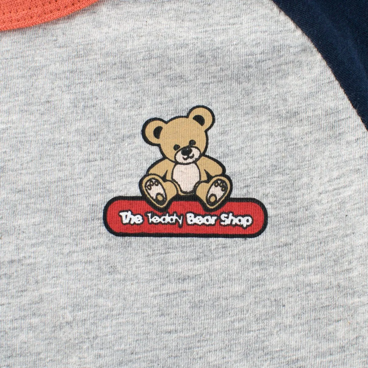 Toddler/Kid's Short Sleeve Teddy Bear Print Gray T-Shirt