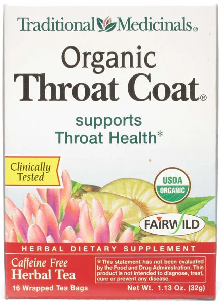 TRADITIONAL MEDICINALS - Throat Coat - 16 Bags