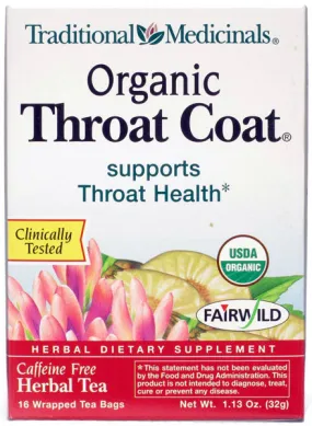 TRADITIONAL MEDICINALS - Throat Coat - 6 x 16 Tea Bags