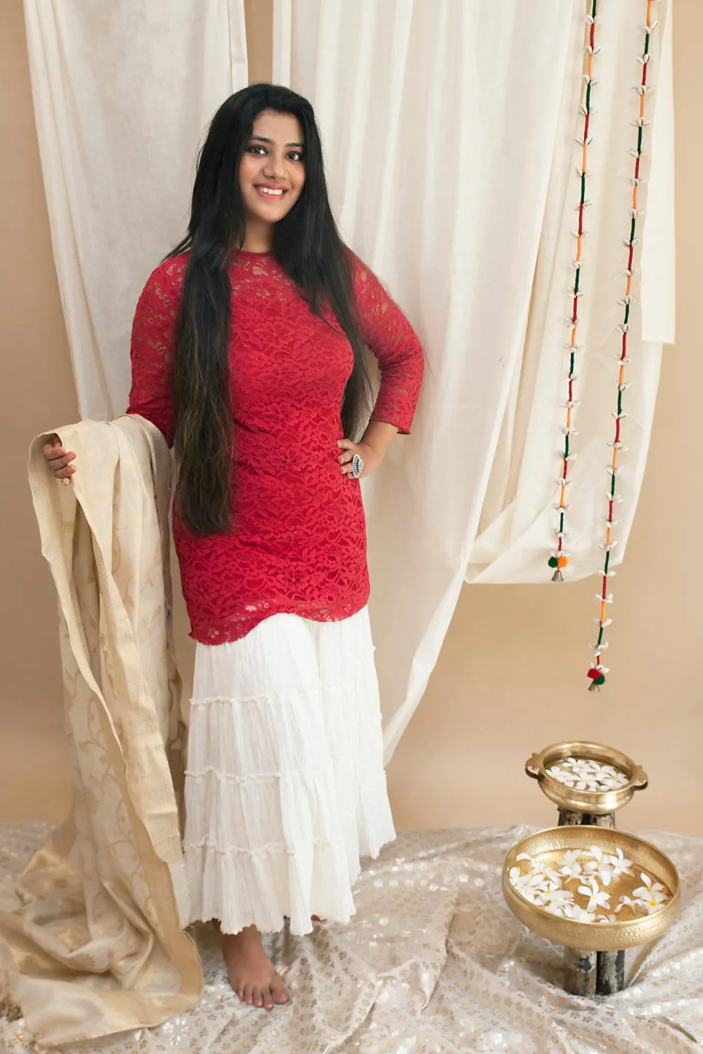 Victoria Tunic with Sharara and Dupatta