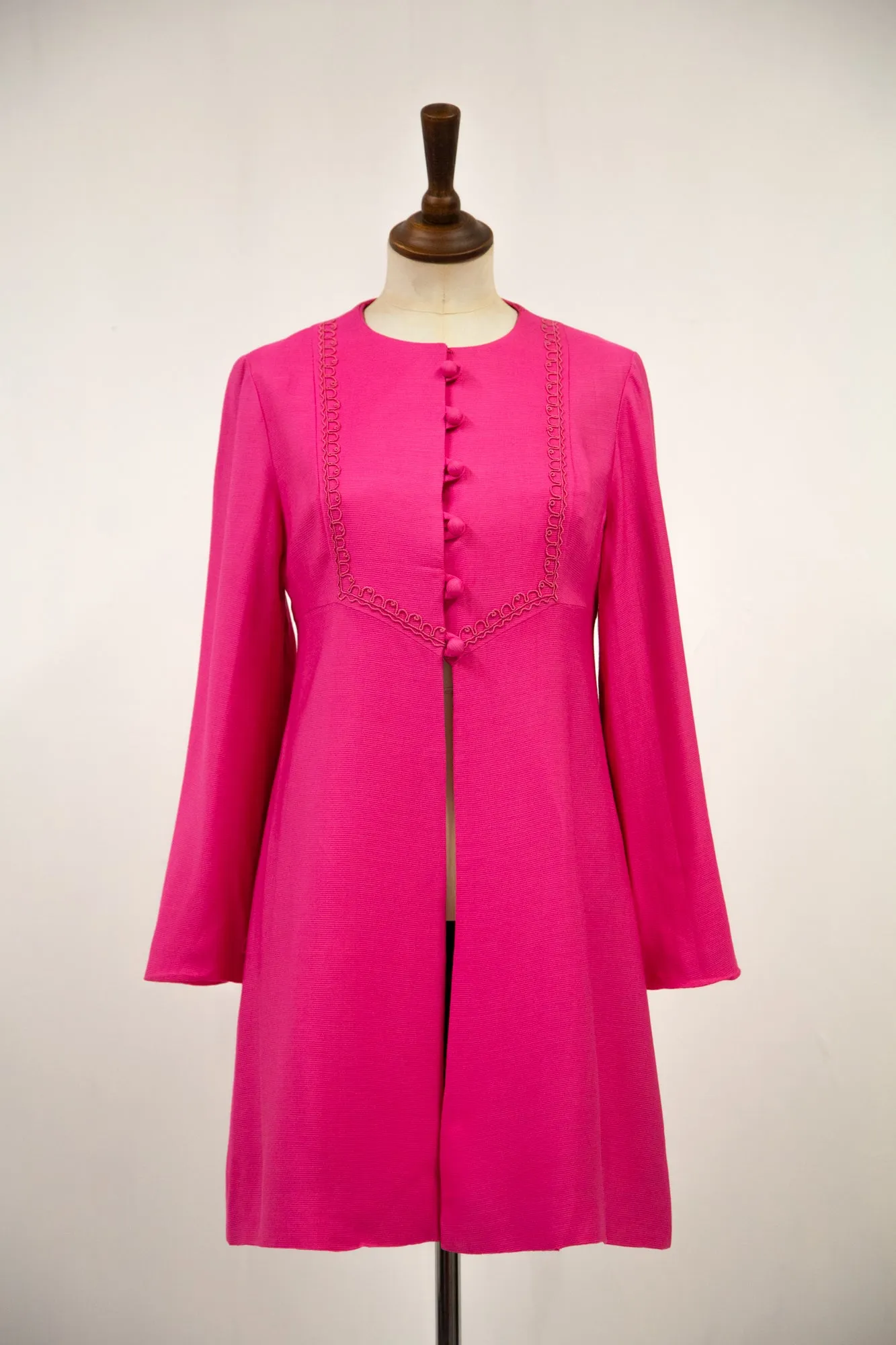 Vintage 1960s Pink Mini Coat