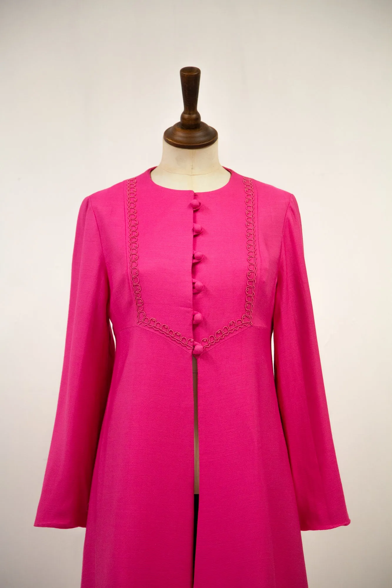 Vintage 1960s Pink Mini Coat