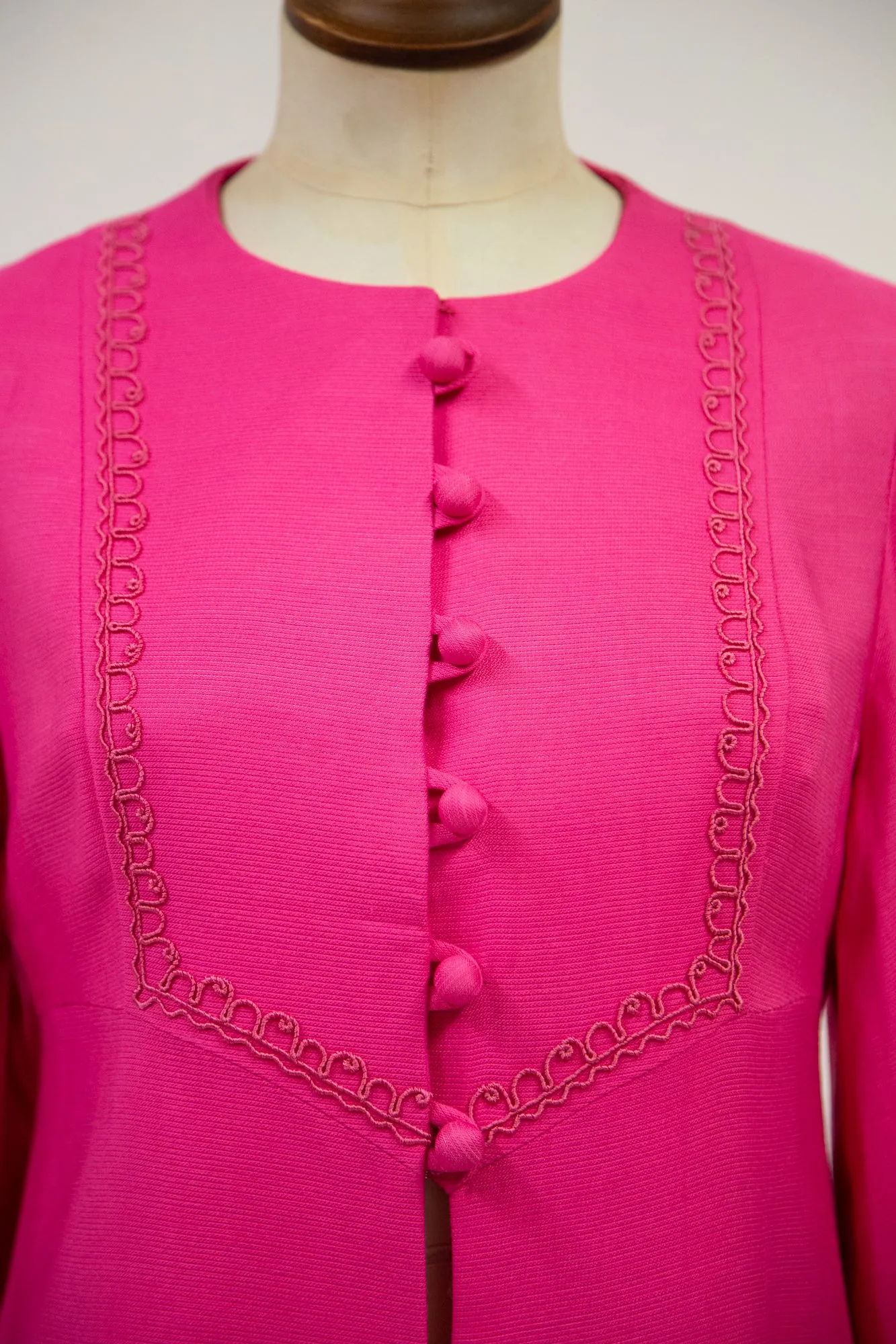 Vintage 1960s Pink Mini Coat