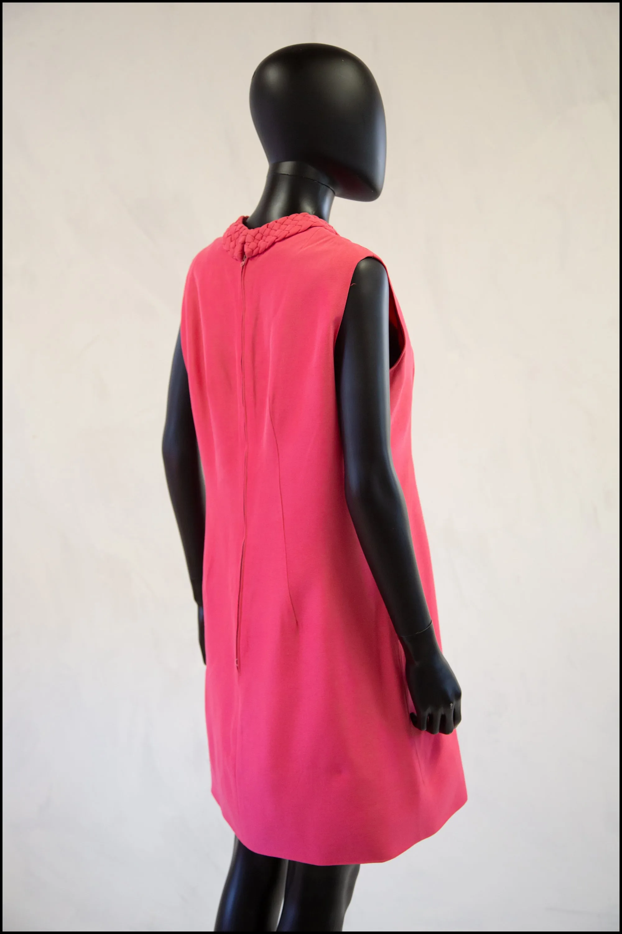 Vintage 1960s Pink Mini Dress Suit