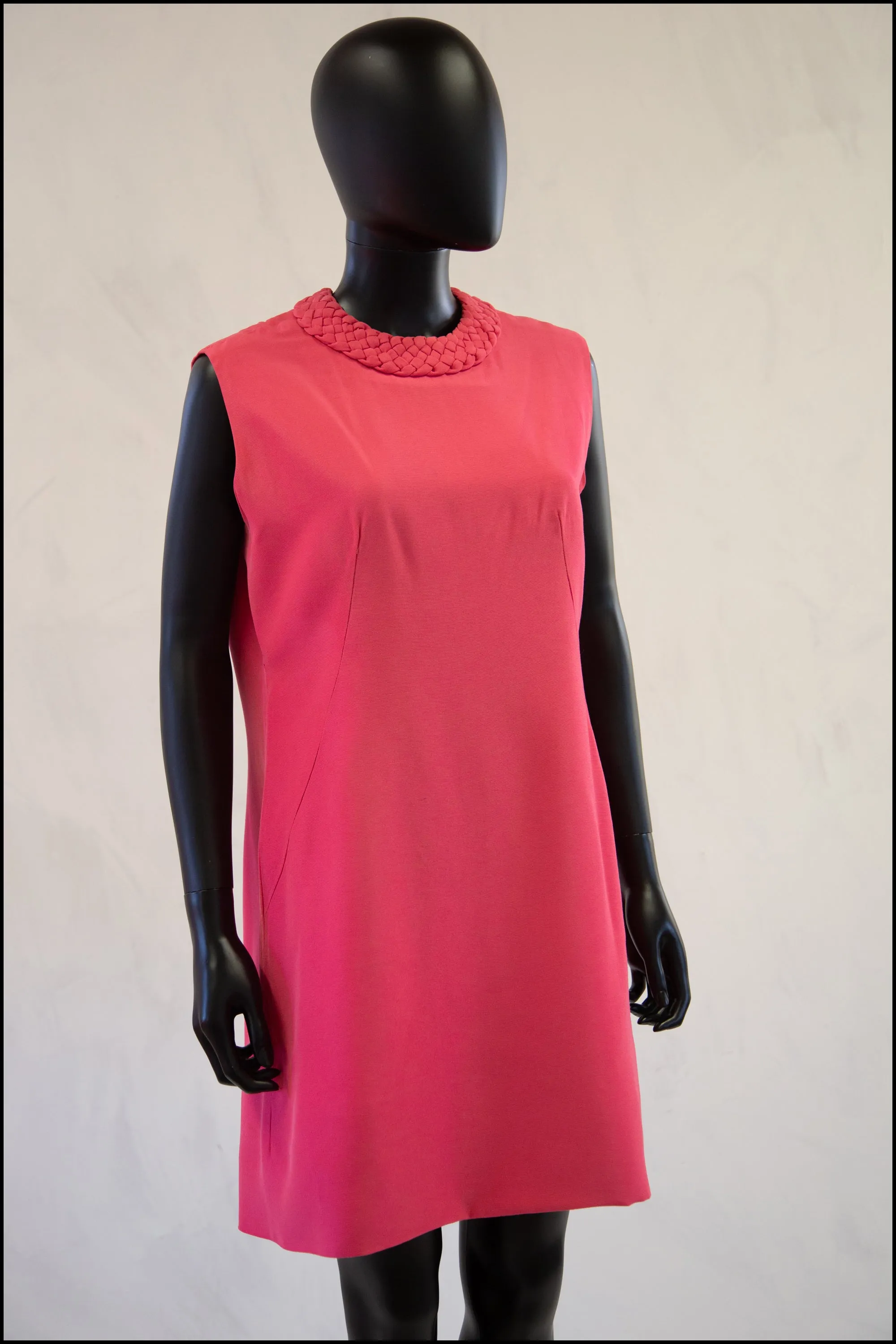 Vintage 1960s Pink Mini Dress Suit