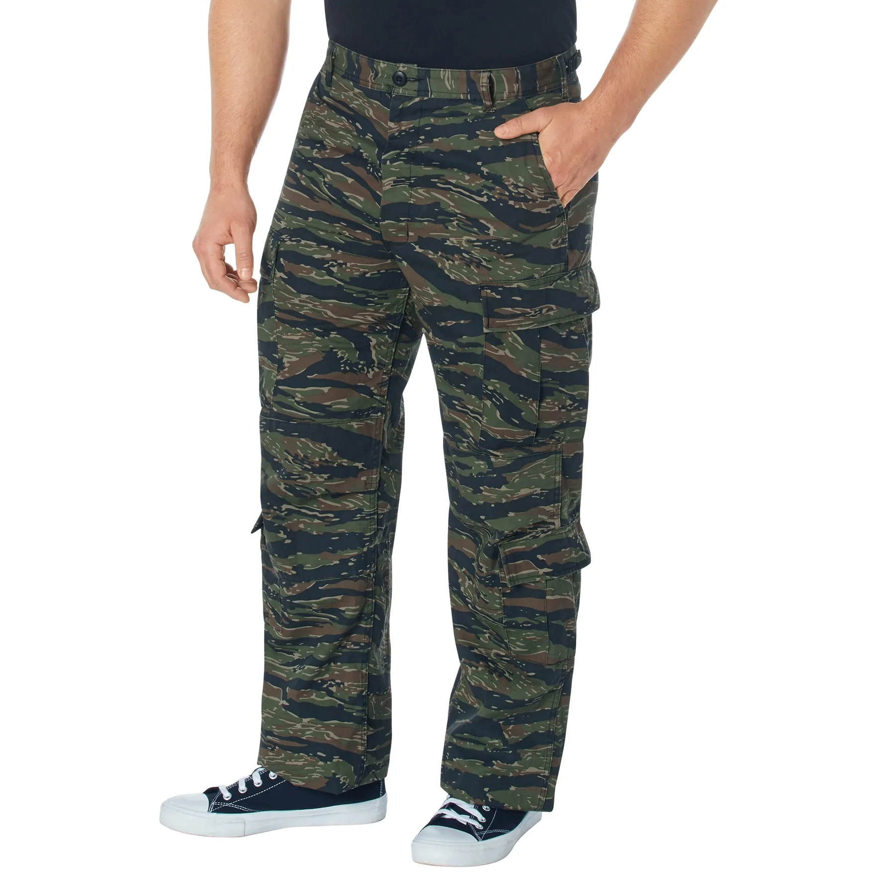 [Vintage Paratrooper] Camo Cargo Fatigue BDU Pants