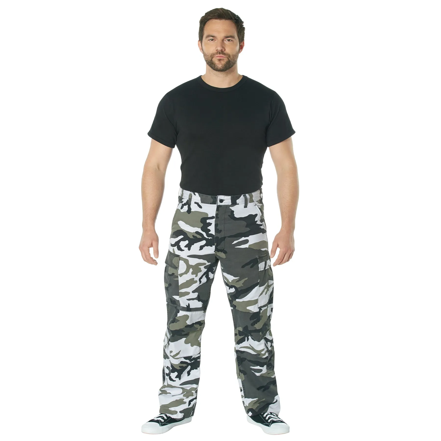 [Vintage Paratrooper] Camo Cargo Fatigue BDU Pants