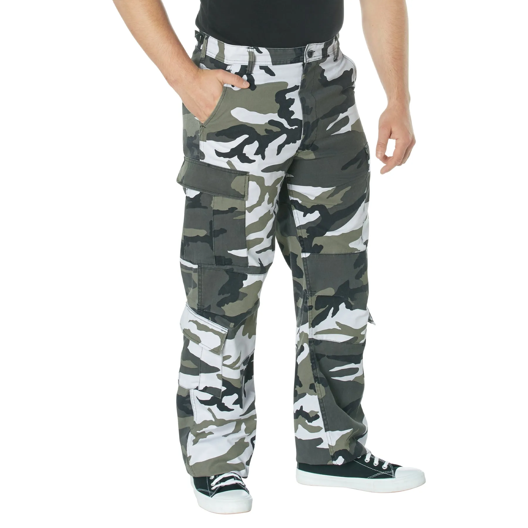 [Vintage Paratrooper] Camo Cargo Fatigue BDU Pants