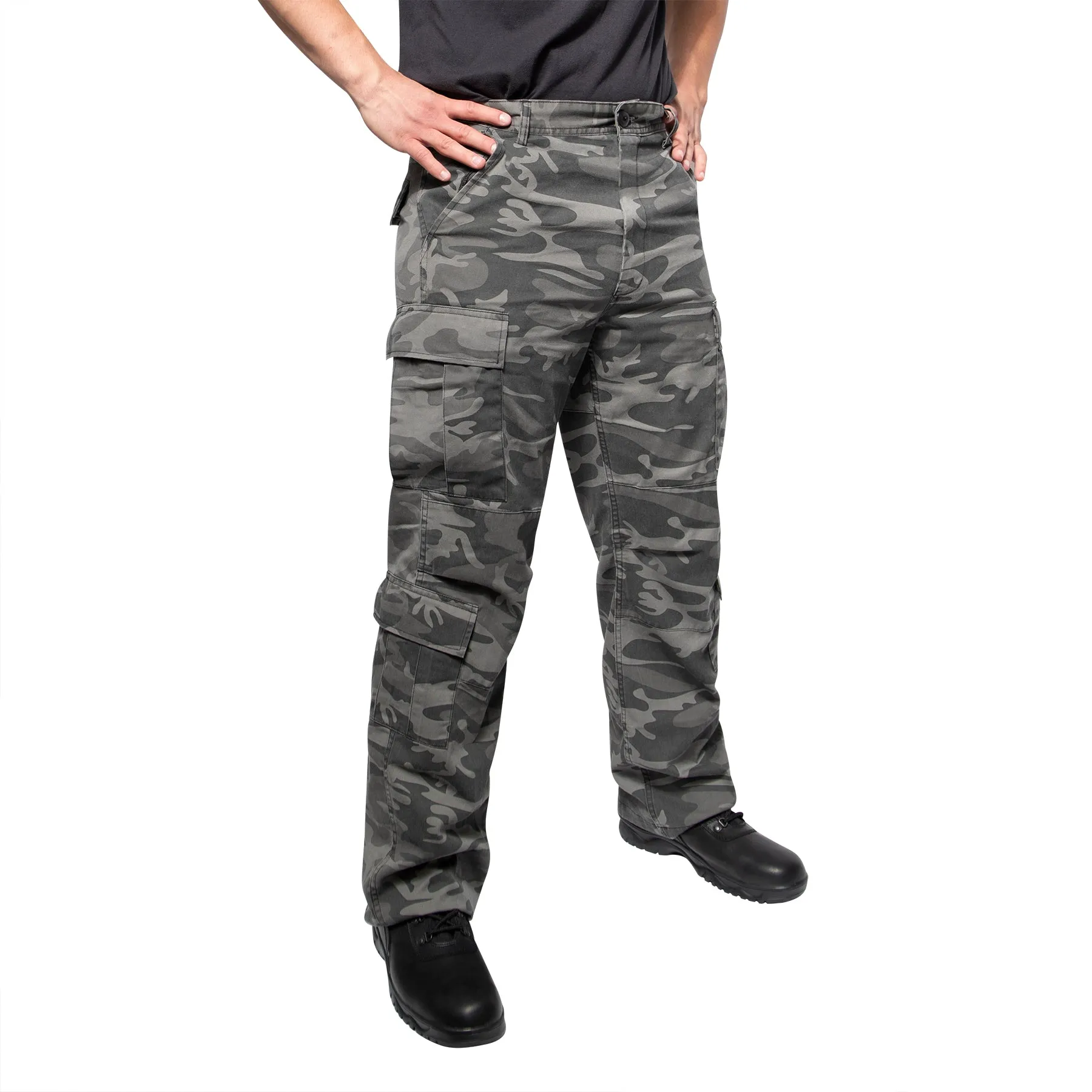 [Vintage Paratrooper] Camo Cargo Fatigue BDU Pants