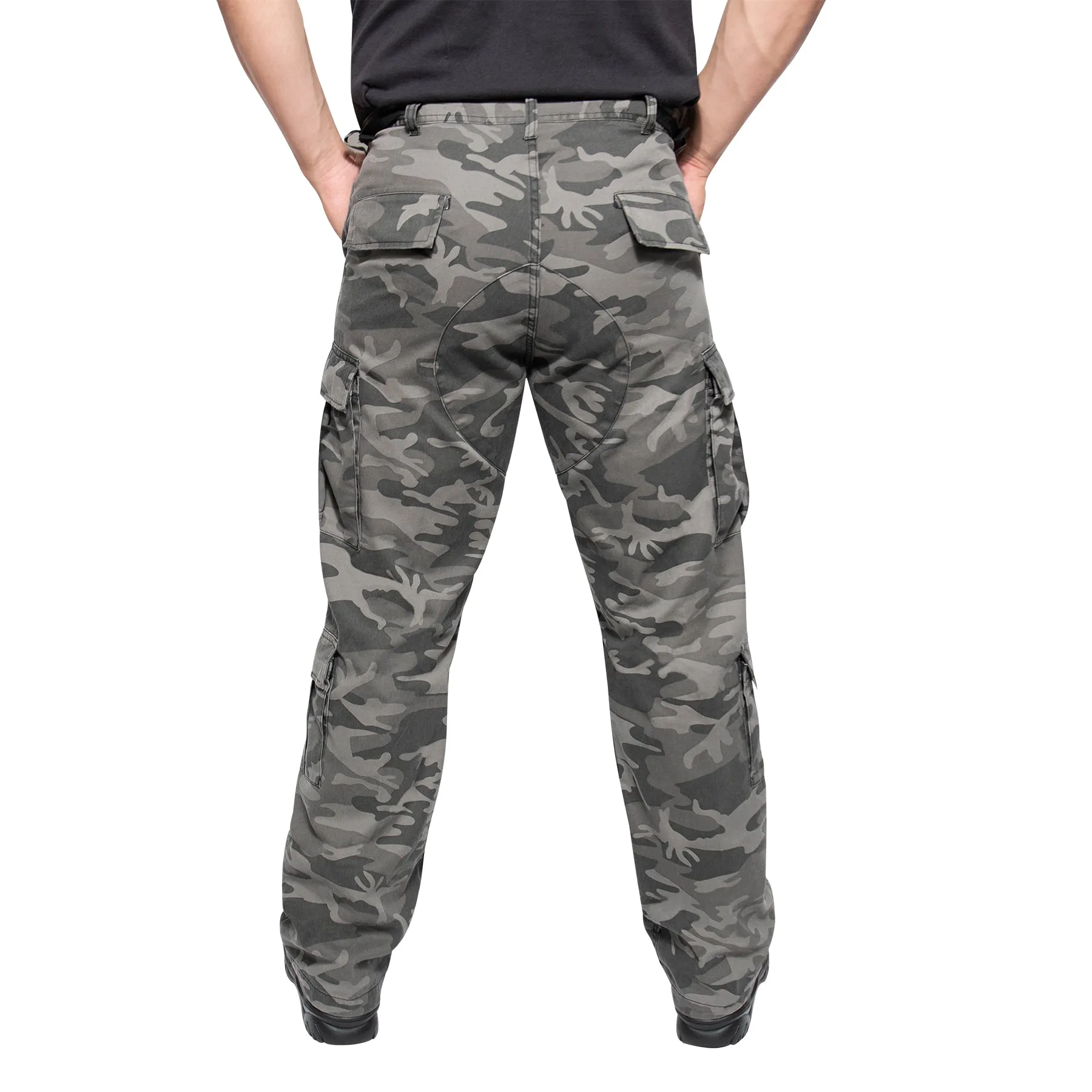 [Vintage Paratrooper] Camo Cargo Fatigue BDU Pants